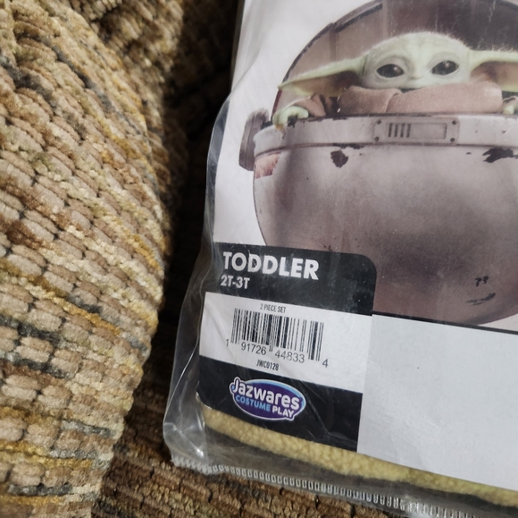 Star Wars The Mandalorian Grogu Toddler Halloween Costume Sz 3T - 4T - Picture 7 of 9